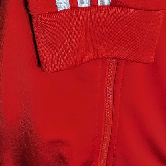 Adidas Red/white Track Jacket - Picture 4 of 10